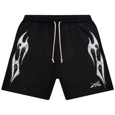 Pre-owned Hellstar Spiderweb Sport Logo Shorts 'black'