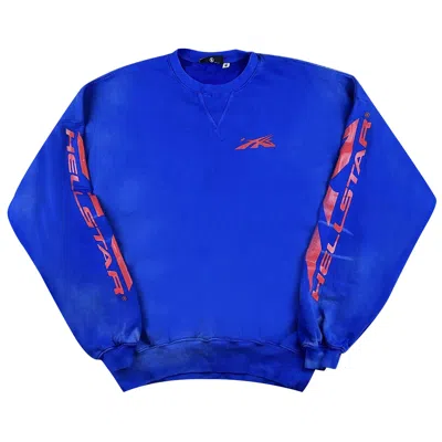 Pre-owned Hellstar Sport Crewneck 'blue'