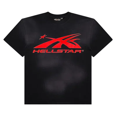 Pre-owned Hellstar Sports Core Gel Logo T-shirt 'black/red'