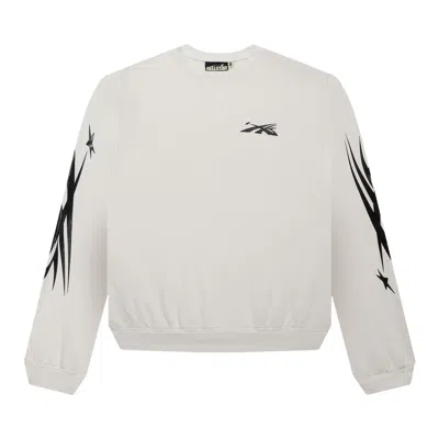 Pre-owned Hellstar Sports Crewneck 'white'