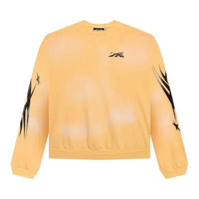 Pre-owned Hellstar Sports Crewneck 'yellow'