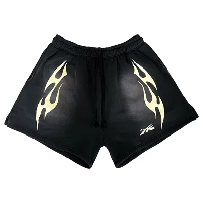 Pre-owned Hellstar Sports Flame Shorts 'black'