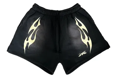 Pre-owned Hellstar Sports Flame Shorts Black