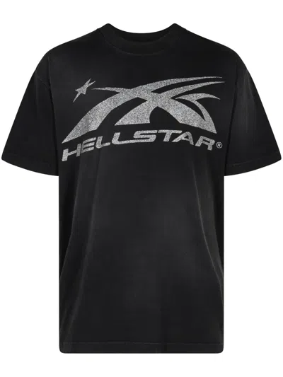 Hellstar Sports Gel Logo T-shirt In Black