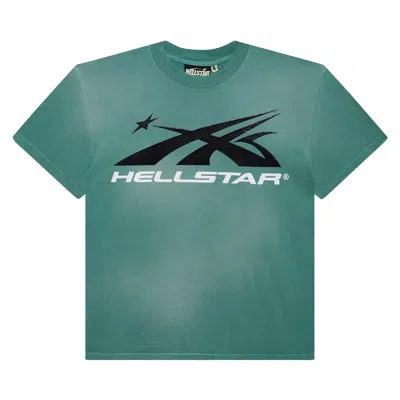 Pre-owned Hellstar Sports Logo T-shirt 'green'