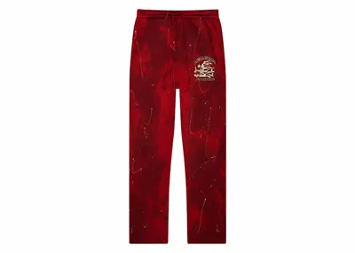 Pre-owned Hellstar Sports Tiedye Sweatpants In Red
