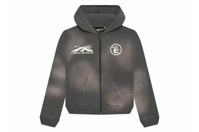 Pre-owned Hellstar Sports Zip-up Sweatshirt Grey