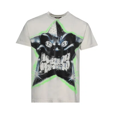 Pre-owned Hellstar Star T-shirt 'white' | Cream | Men's Size S
