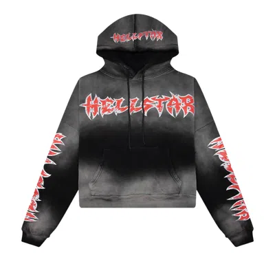 Pre-owned Hellstar Stars Shine Graffiti Hoodie 'black' | Men's Size S