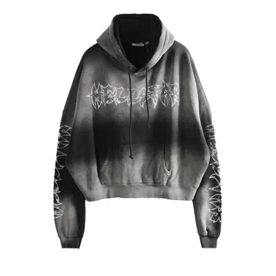 Pre-owned Hellstar Stars Shine Graffiti Hoodie 'black' | Men's Size Xs
