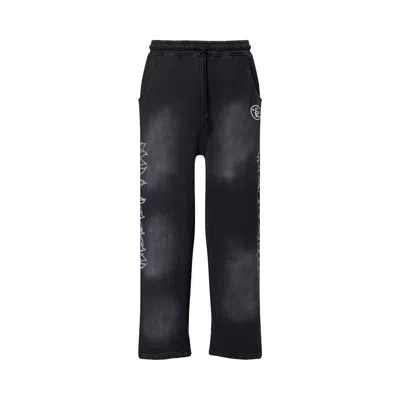 Pre-owned Hellstar Stars Shine Graffiti Sweatpants 'black' | Men's Size Xl
