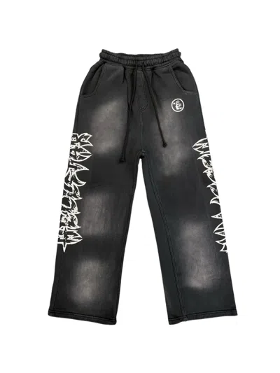 Hellstar Stars Shine Graffiti Track Pants In Black