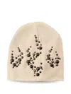 Hellstar Studded Beanie Hat In Neutral