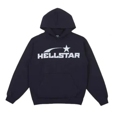 Hellstar Studios Basic Logo Hoodie 'black White'