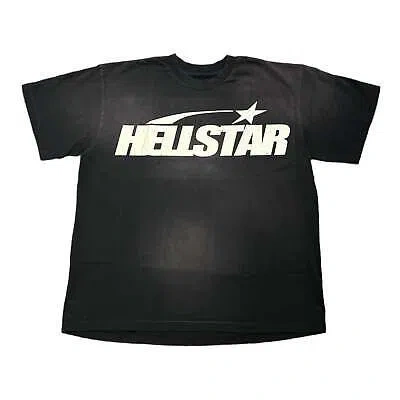 Pre-owned Hellstar Studios Classic Logo Short Sleeve Tee Shirt Black