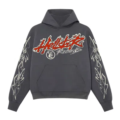 Pre-owned Hellstar Studios Tour Hooded Sweatshirt Vintage Black In Multicolor
