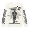 Hellstar Studios Victory Thermal Long Sleeve T-shirt 'cream' In Neutral