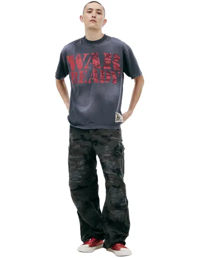 Hellstar T-shirt With Print 'war Ready' In Black