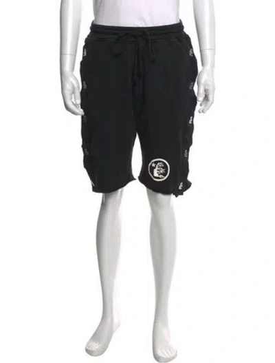 Pre-owned Hellstar Tearaway Jogger Shorts In Black