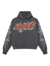 Hellstar Records Tour Flame-print Hoodie In Multi