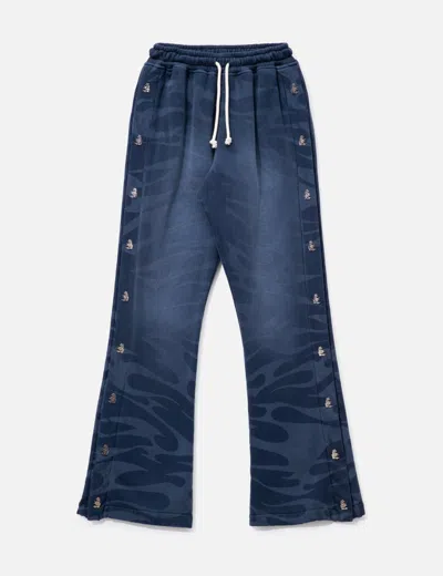 Hellstar Tribal Mirror Face Sweats In Blue