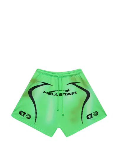 Hellstar Warm Up Shorts In Green