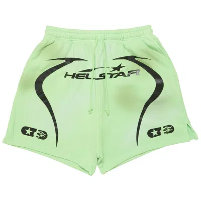 Pre-owned Hellstar Warm Up Shorts 'neon Green'
