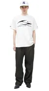 Hellstar H Cursive Logo T-shirt In White