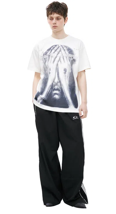 Hellstar White Print T-shirt