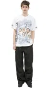 Hellstar White Print T-shirt In Multi