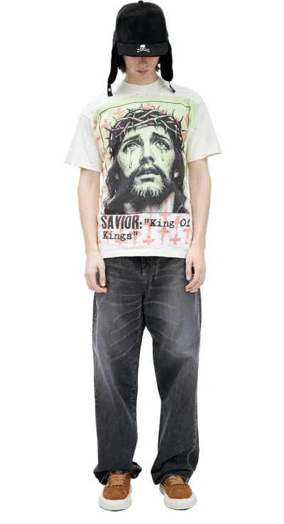 HELLSTAR WHITE PRINTED T-SHIRT