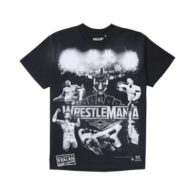 Pre-owned Hellstar X Wwe Wrestlemania T-shirt 'black' | Men's Size Xs