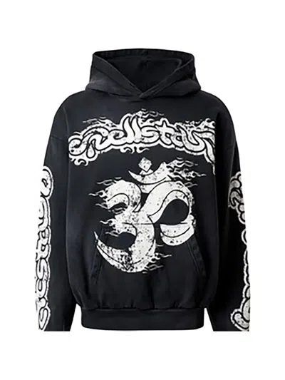 Hellstar Yoga Remix Hoodie In Black