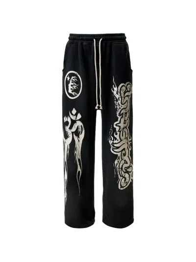 Hellstar Yoga Remix Track Pants In Blue