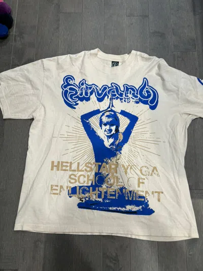 Pre-owned Hellstar Yoga T Shirt In Cream