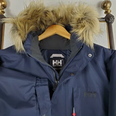 Pre-owned Helly Hansen $275  Size 2xl Mens Waterproof Primaloft Insulated Hooded Jacket In Blue