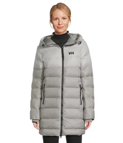 Helly Hansen Active Puffy Parka Jacket Women's Terrazzo Full Zip Gbo3021 In Grey