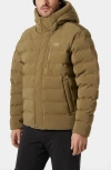Helly Hansen Alby Water Repellent Puffer Jacket In Brown