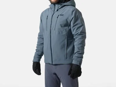 Helly Hansen Alpha 4.0 Jacket In Washed Navy In Silver