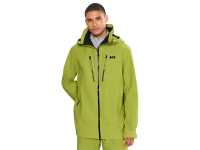 Helly Hansen Alpha Long Shell Men's Jacket Pulse Green: Lg, Elastane/polyamide