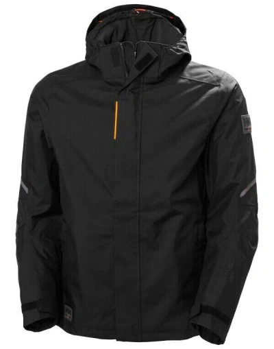 Pre-owned Helly Hansen Articulated Sleeves Kensington Napoleon Pocket Style Shell Jacket In Black