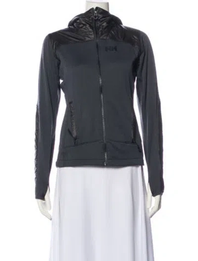 Pre-owned Helly Hansen Biker Jacket In Gray