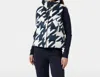 Helly Hansen Bliss Down Vest In Navy Houndstooth In Multi