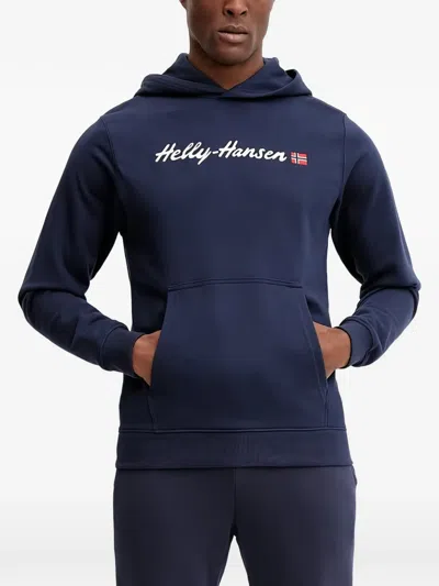 Helly Hansen 로고 후드 스웨터 In Blue