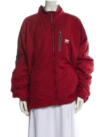 Pre-owned Helly Hansen Bomber Jacket In Red