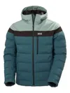 Helly Hansen Bossanova Colour-block Hooded Jacket In Green