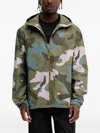 Helly Hansen Camouflage Hooded Jacket In Multi