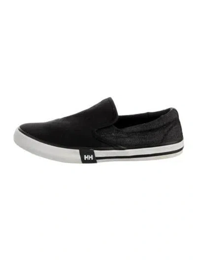 Pre-owned Helly Hansen Canvas Sneakers In Black