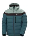 Helly Hansen Bossanova Colour-block Hooded Jacket In Verde