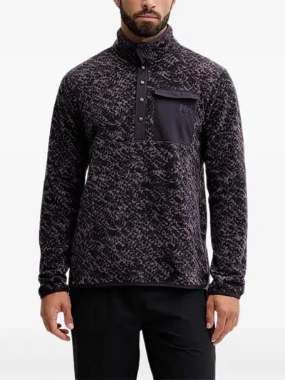 Helly Hansen Chest-pocket Sweatshirt In Purple